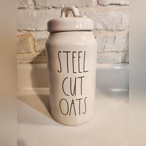 Rae Dunn Steel Cut Oats Jar